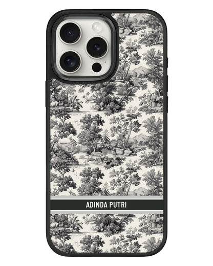 iPhone Standee Grip Case - Toile du Juoy Nature