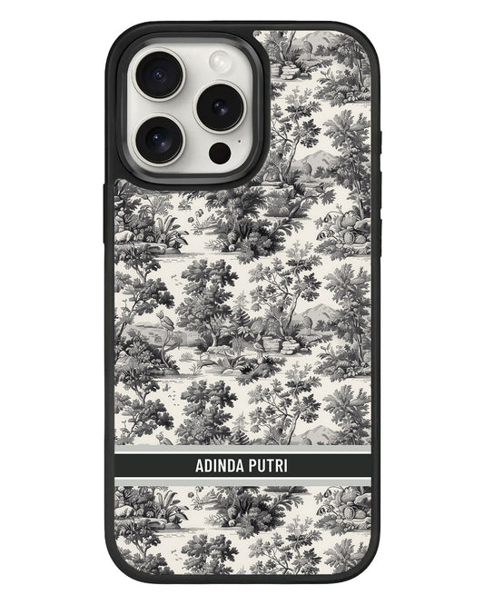 iPhone Standee Grip Case - Toile du Juoy Nature