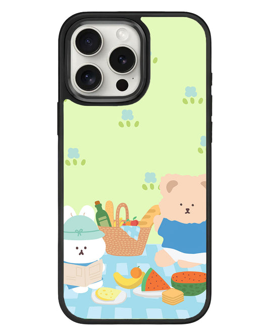 iPhone Standee Grip Case - Picnic Blue