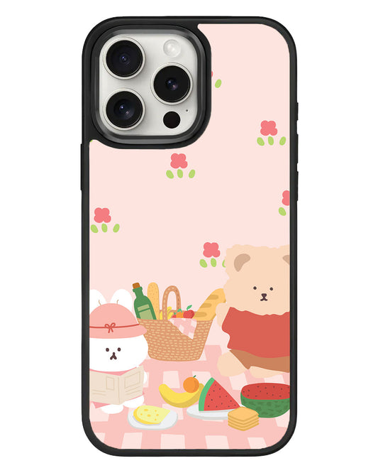 iPhone Standee Grip Case - Picnic Pink