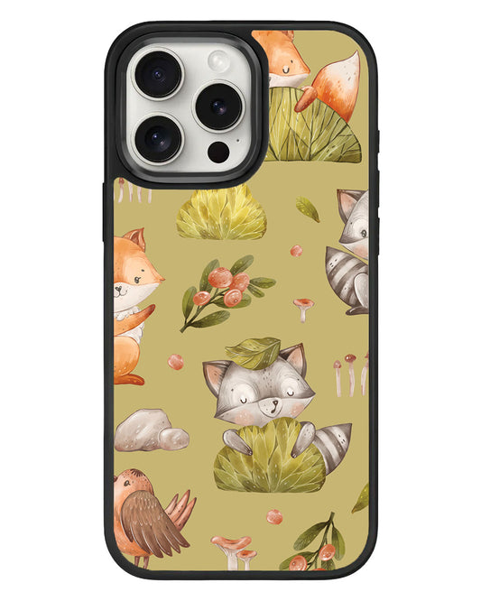 iPhone Standee Grip Case - Racoon and Friends