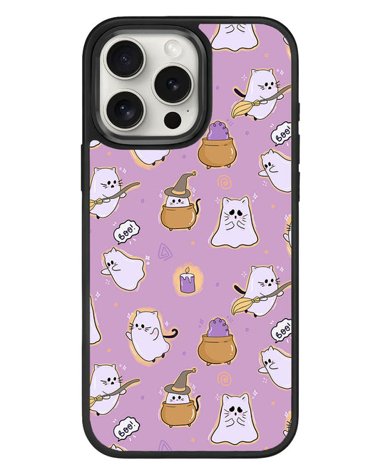 iPhone Standee Grip Case - Spooky Cat