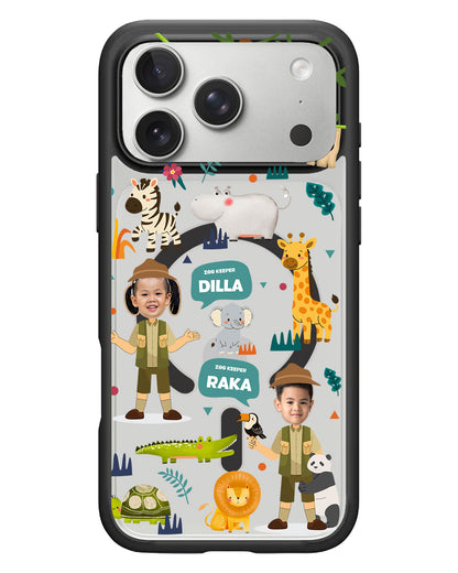 iPhone Rearguard Hybrid - Face Grid Dream Zoologist