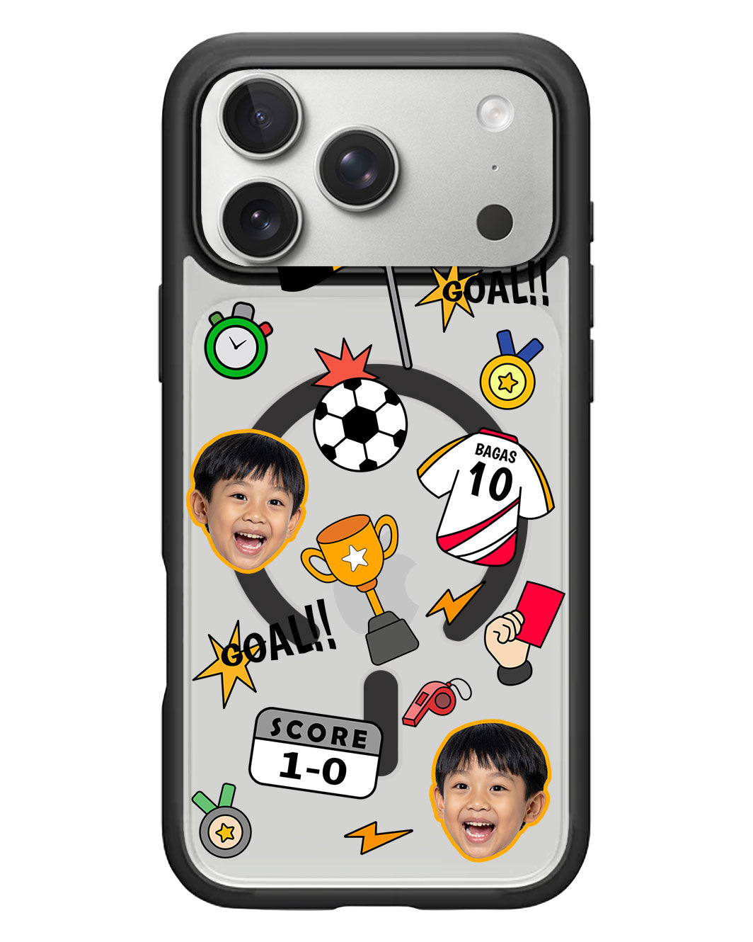 iPhone Rearguard Hybrid - Face Grid Soccer