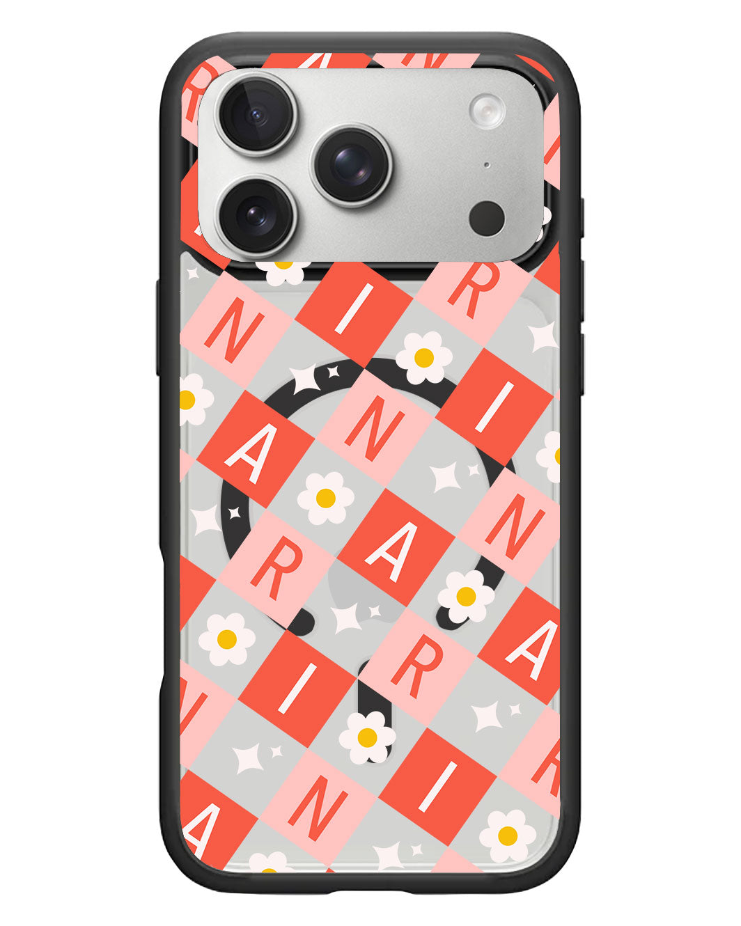 iPhone Rearguard Hybrid - CUSTOM MONOGRAM 3.0 Flower Grid 2.0