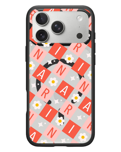iPhone Rearguard Hybrid - CUSTOM MONOGRAM 3.0 Flower Grid 2.0