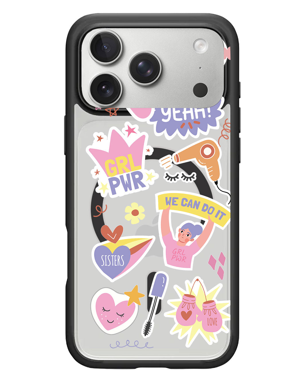 iPhone Rearguard Hybrid - Girl Power Sticker Pack