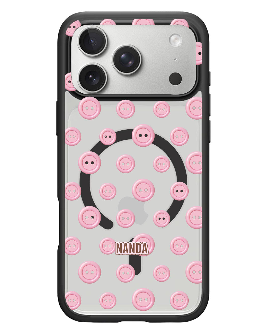 iPhone Rearguard Hybrid - Pink Buttons
