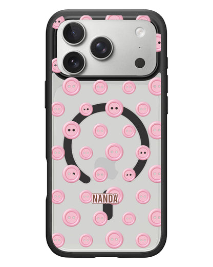 iPhone Rearguard Hybrid - Pink Buttons