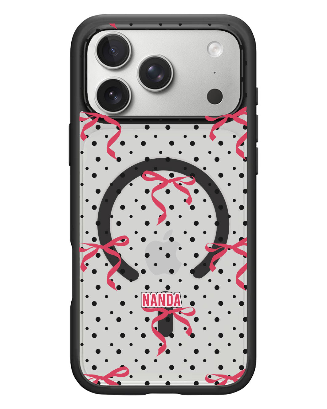 iPhone Rearguard Hybrid - Red Bows