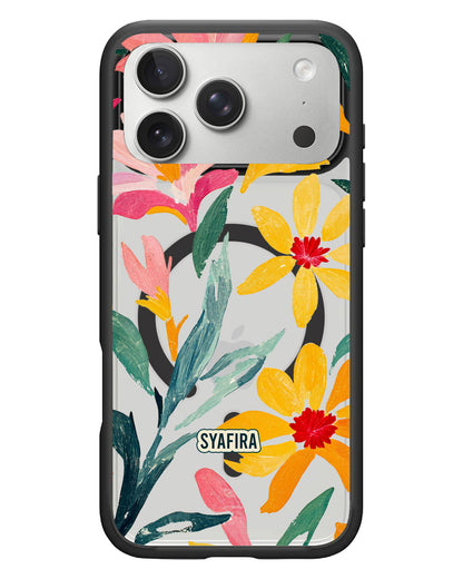 iPhone Rearguard Hybrid - Tropical Flowers