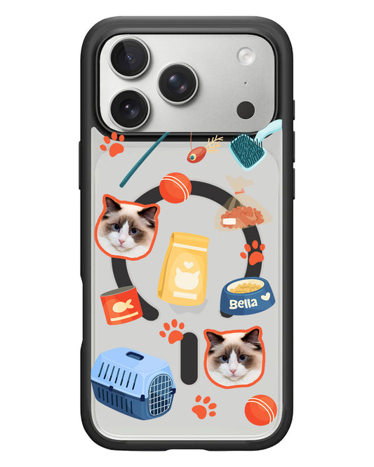 iPhone Rearguard Hybrid - Pet Grid Kitty Adventures