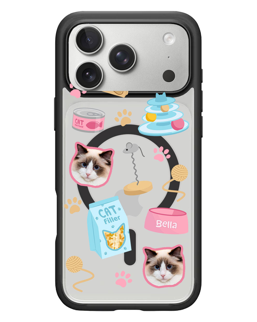 iPhone Rearguard Hybrid - Pet Grid Kitty Playtime