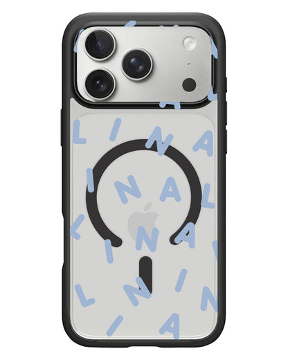iPhone Rearguard Hybrid - CUSTOM MONOGRAM 2.0 Pastel Blue