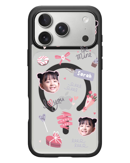 iPhone Rearguard Hybrid - Face Grid Lovely