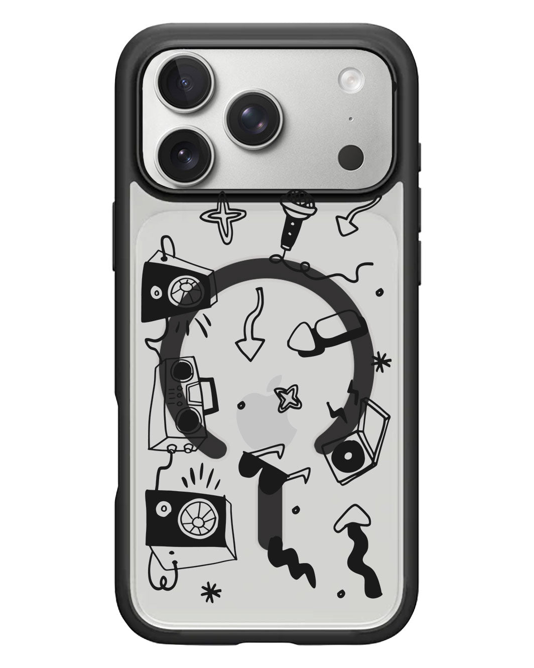 iPhone Rearguard Hybrid - Rock n Roll Black