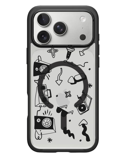 iPhone Rearguard Hybrid - Rock n Roll Black