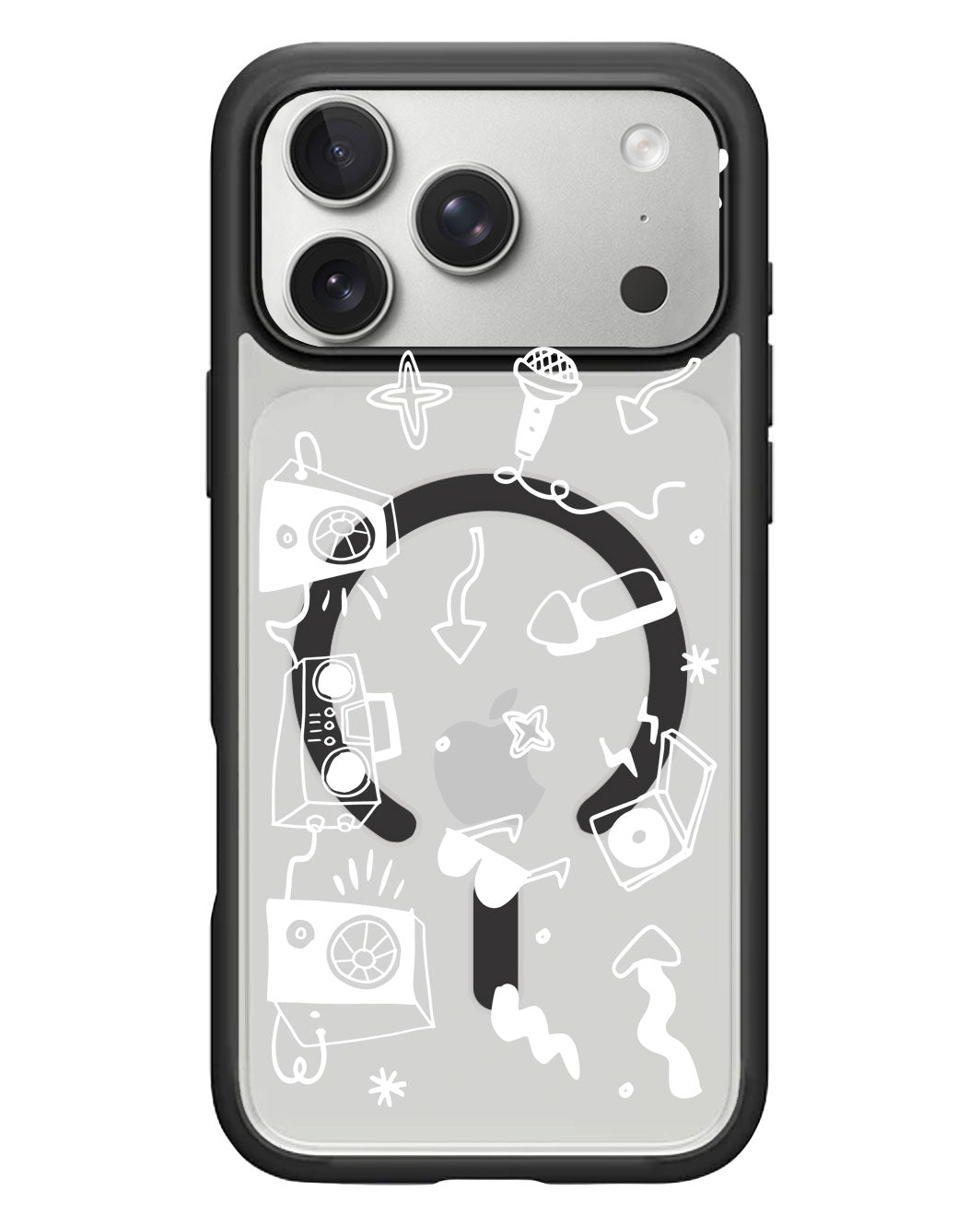 iPhone Rearguard Hybrid - Rock n Roll White