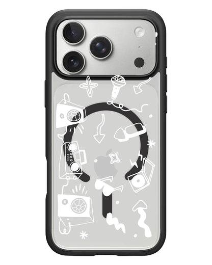 iPhone Rearguard Hybrid - Rock n Roll White