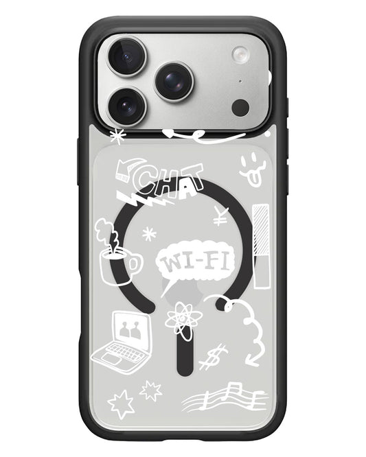 iPhone Rearguard Hybrid - Social White