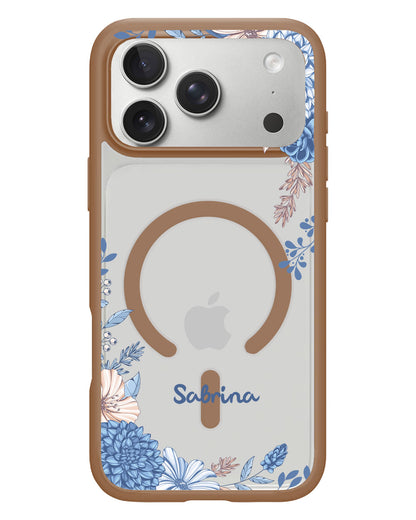 iPhone Rearguard Hybrid - Blue Florals