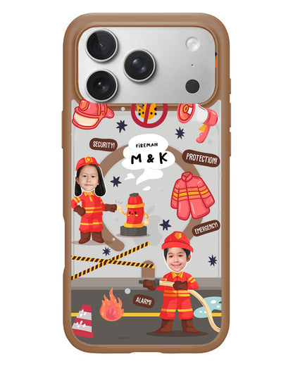 iPhone Rearguard Hybrid - Face Grid Dream Firefighter