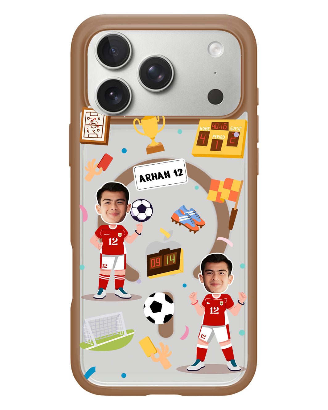 iPhone Rearguard Hybrid - Face Grid Dream Soccer