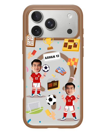 iPhone Rearguard Hybrid - Face Grid Dream Soccer