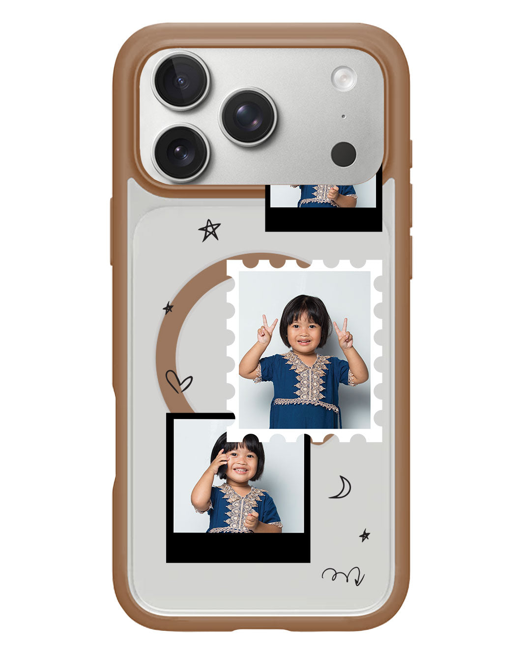 iPhone Rearguard Hybrid - Face Grid Black Polaroid