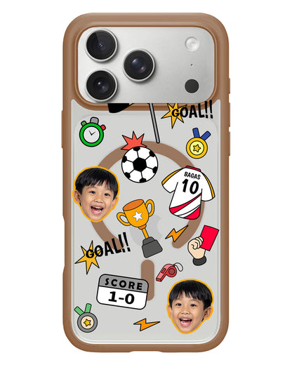iPhone Rearguard Hybrid - Face Grid Soccer
