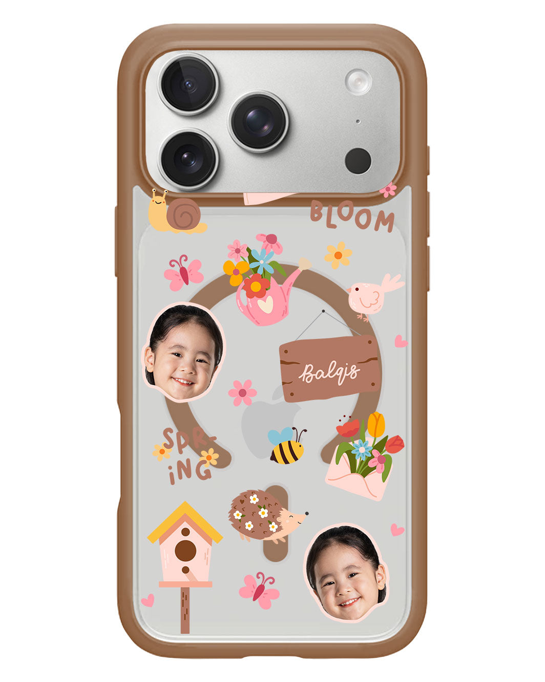 iPhone Rearguard Hybrid - Face Grid Spring bloom