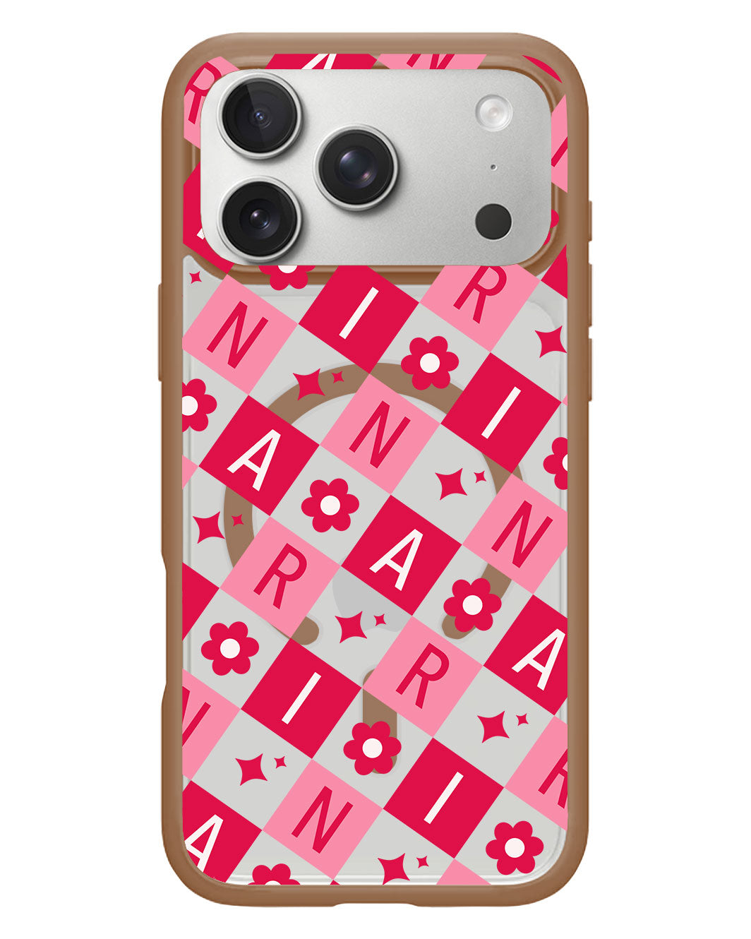 iPhone Rearguard Hybrid - CUSTOM MONOGRAM 3.0 Flower Grid 1.0