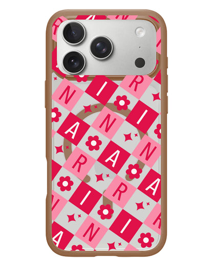 iPhone Rearguard Hybrid - CUSTOM MONOGRAM 3.0 Flower Grid 1.0