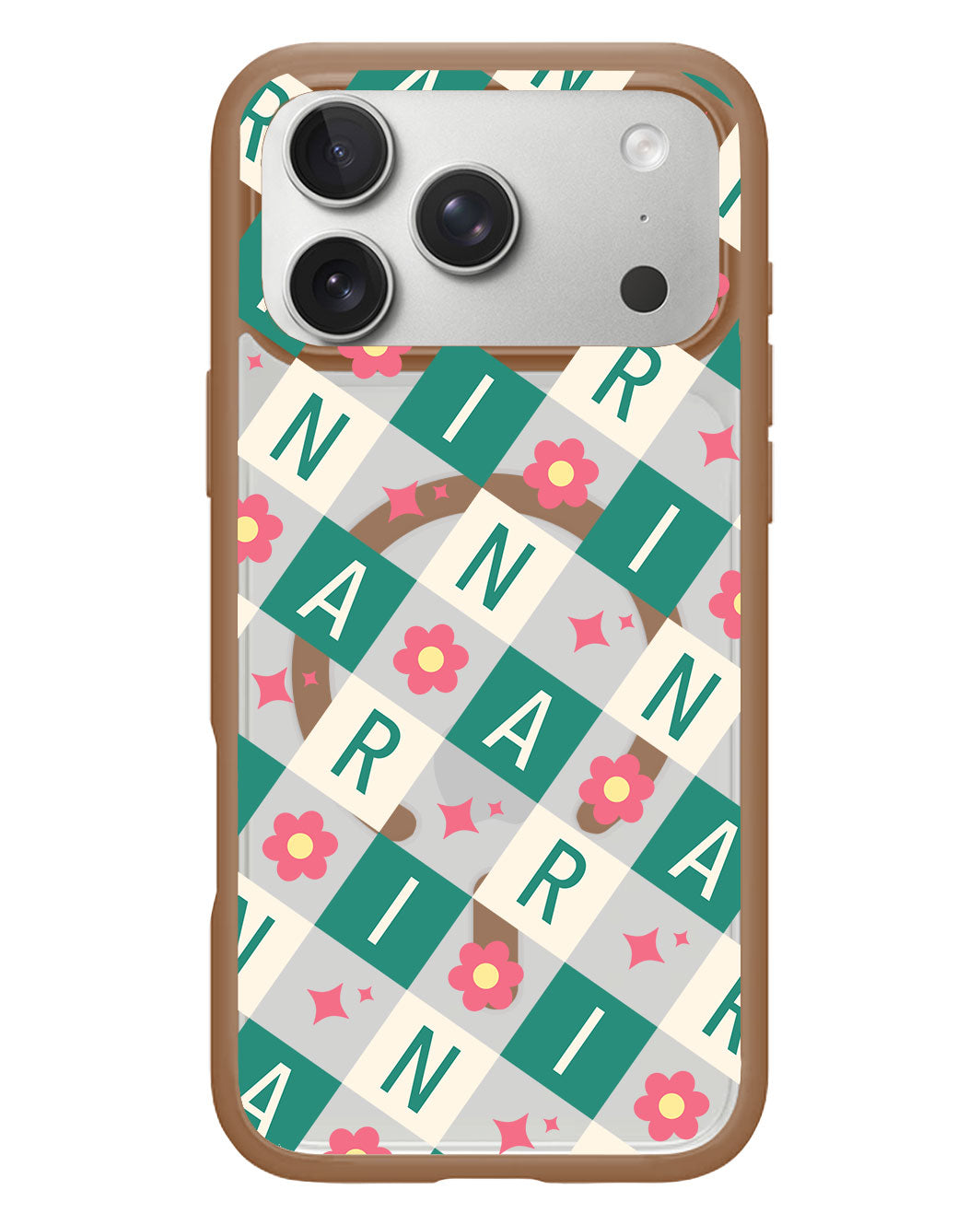 iPhone Rearguard Hybrid - CUSTOM MONOGRAM 3.0 Flower Grid 4.0