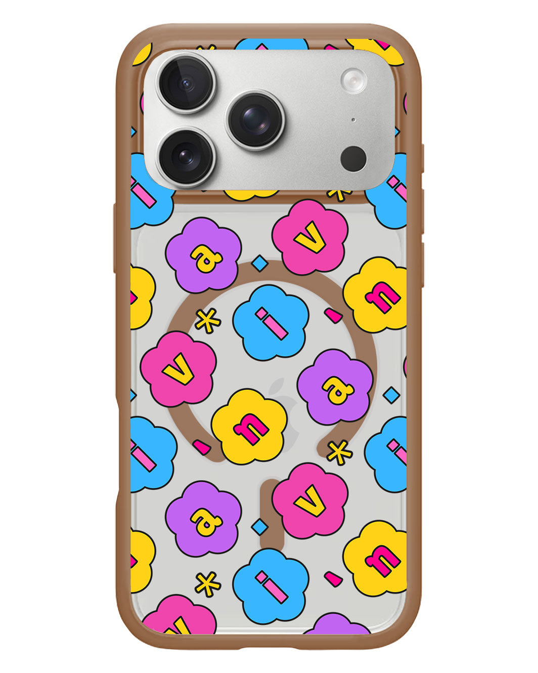 iPhone Rearguard Hybrid - CUSTOM MONOGRAM 3.0 FLOWER PETALS 4.0