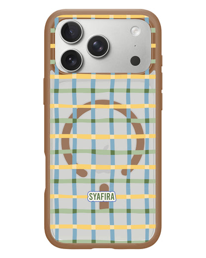 iPhone Rearguard Hybrid - Beige Grid