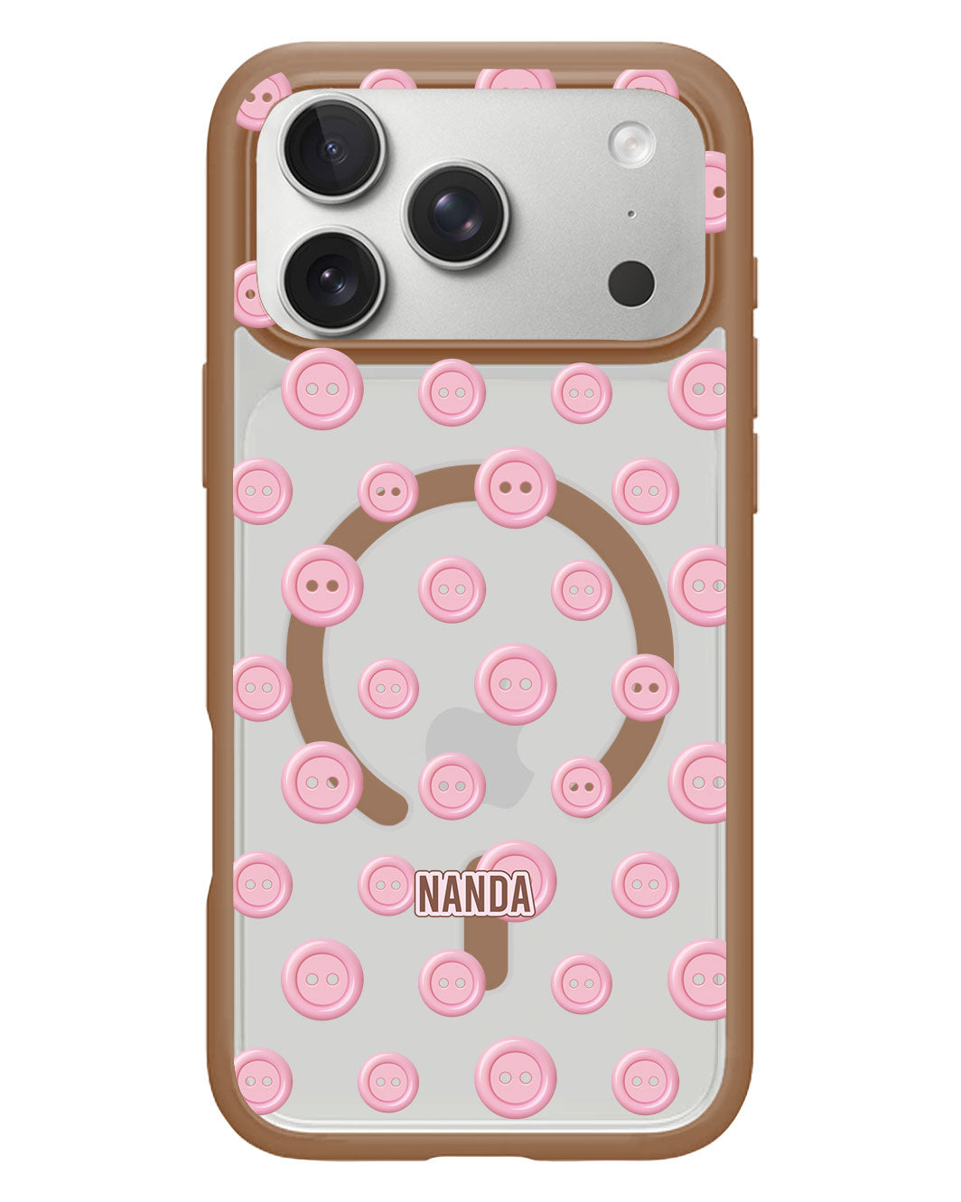 iPhone Rearguard Hybrid - Pink Buttons