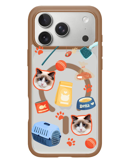 iPhone Rearguard Hybrid - Pet Grid Kitty Adventures