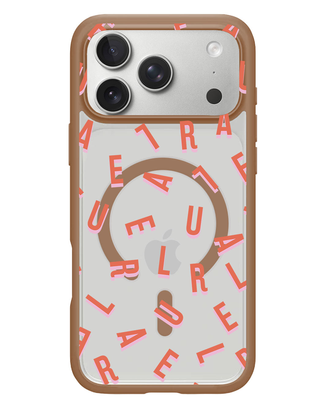 iPhone Rearguard Hybrid - CUSTOM MONOGRAM 1.0 Coral