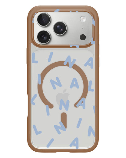 iPhone Rearguard Hybrid - CUSTOM MONOGRAM 2.0 Pastel Blue