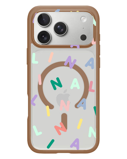 iPhone Rearguard Hybrid - CUSTOM MONOGRAM 2.0 Rainbow