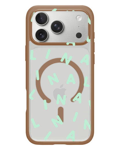 iPhone Rearguard Hybrid - CUSTOM MONOGRAM 2.0 Tosca