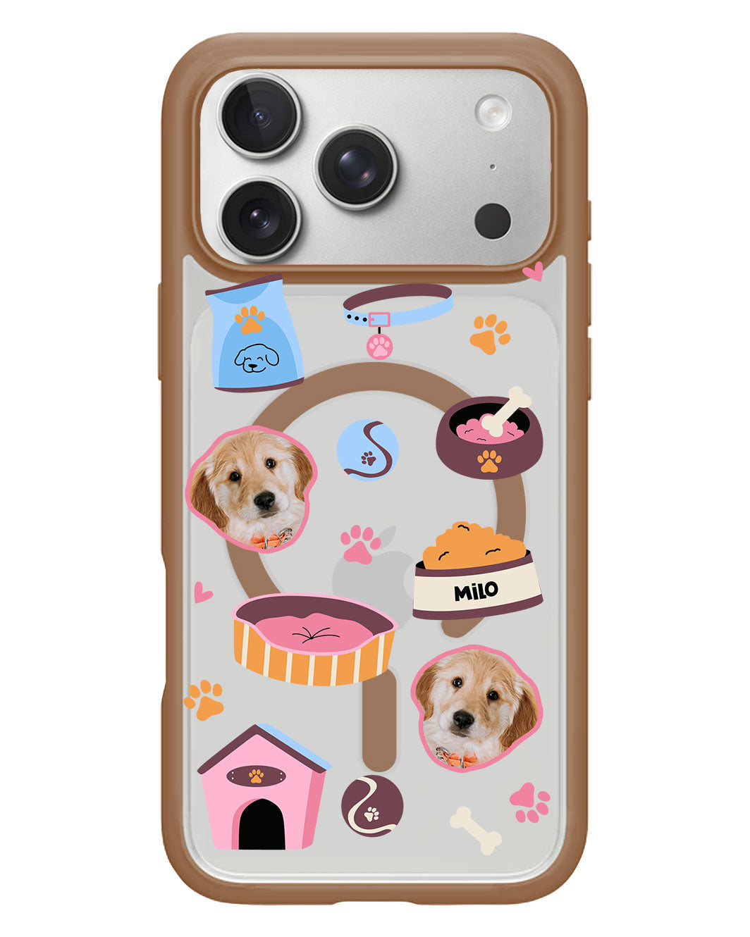 iPhone Rearguard Hybrid - Pet Grid Puppy Cozy Day