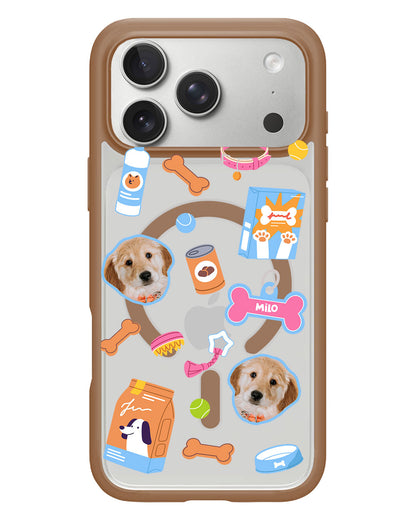 iPhone Rearguard Hybrid - Pet Grid Puppy Sweet Treats
