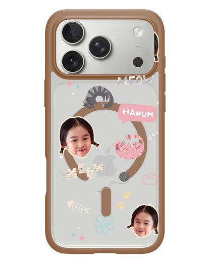 iPhone Rearguard Hybrid - Face Grid Kitty