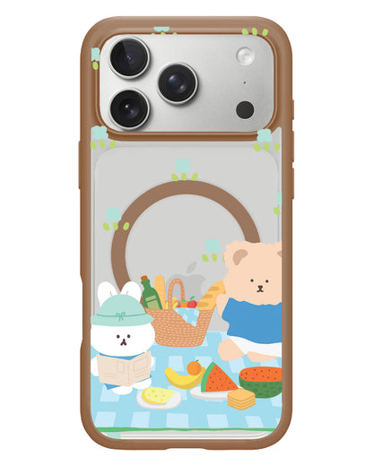 iPhone Rearguard Hybrid - Picnic Bear Blue