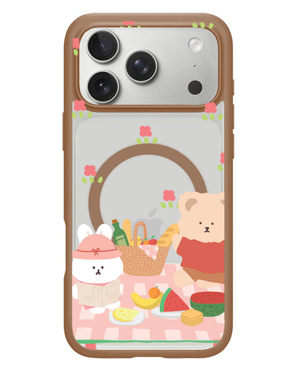 iPhone Rearguard Hybrid - Picnic Bear Pink