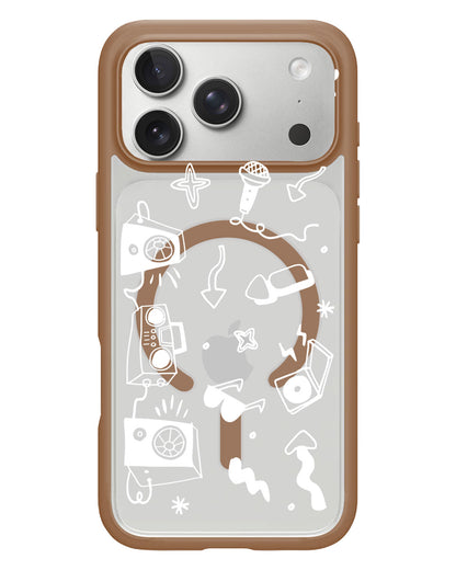 iPhone Rearguard Hybrid - Rock n Roll White