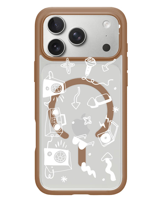 iPhone Rearguard Hybrid - Rock n Roll White