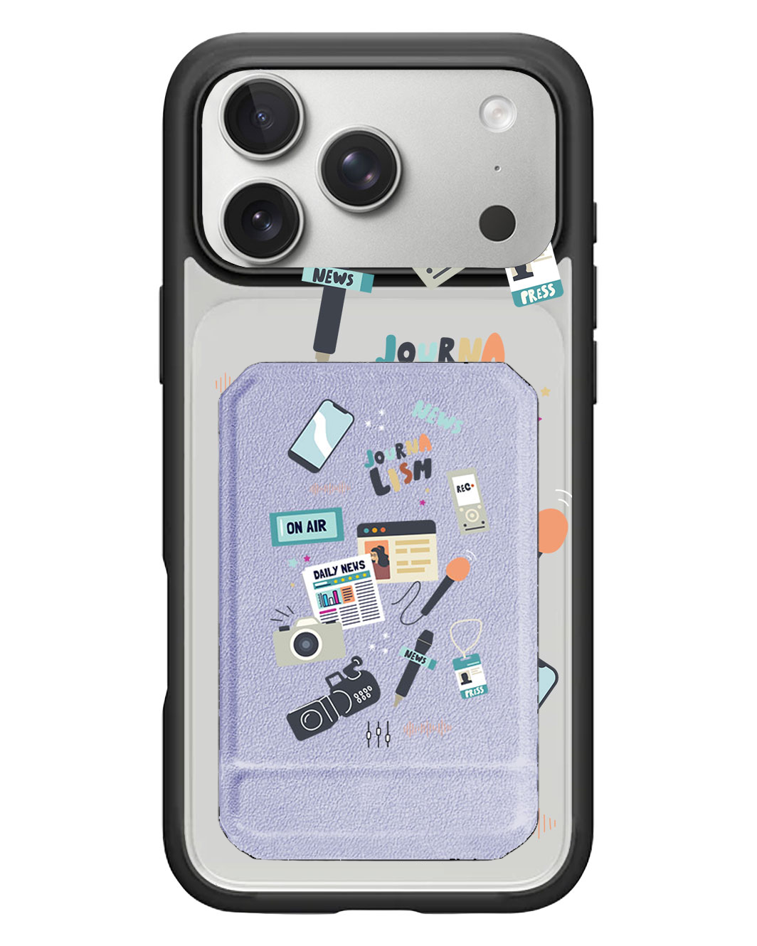 iPhone Magnetic Multifold Wallet - Journalism